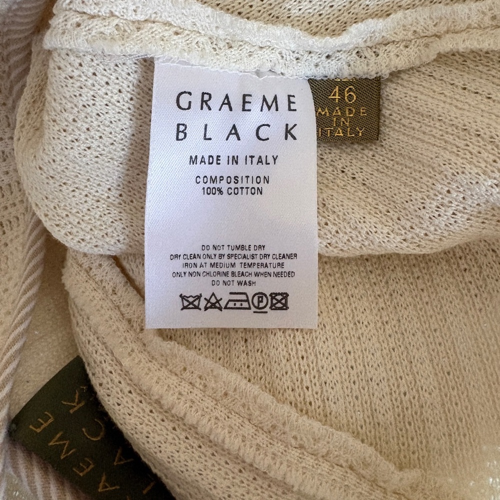 Graeme Black Women's Cream Knit Skirt Set with Ruffle Accent - Picture 8 of 11
